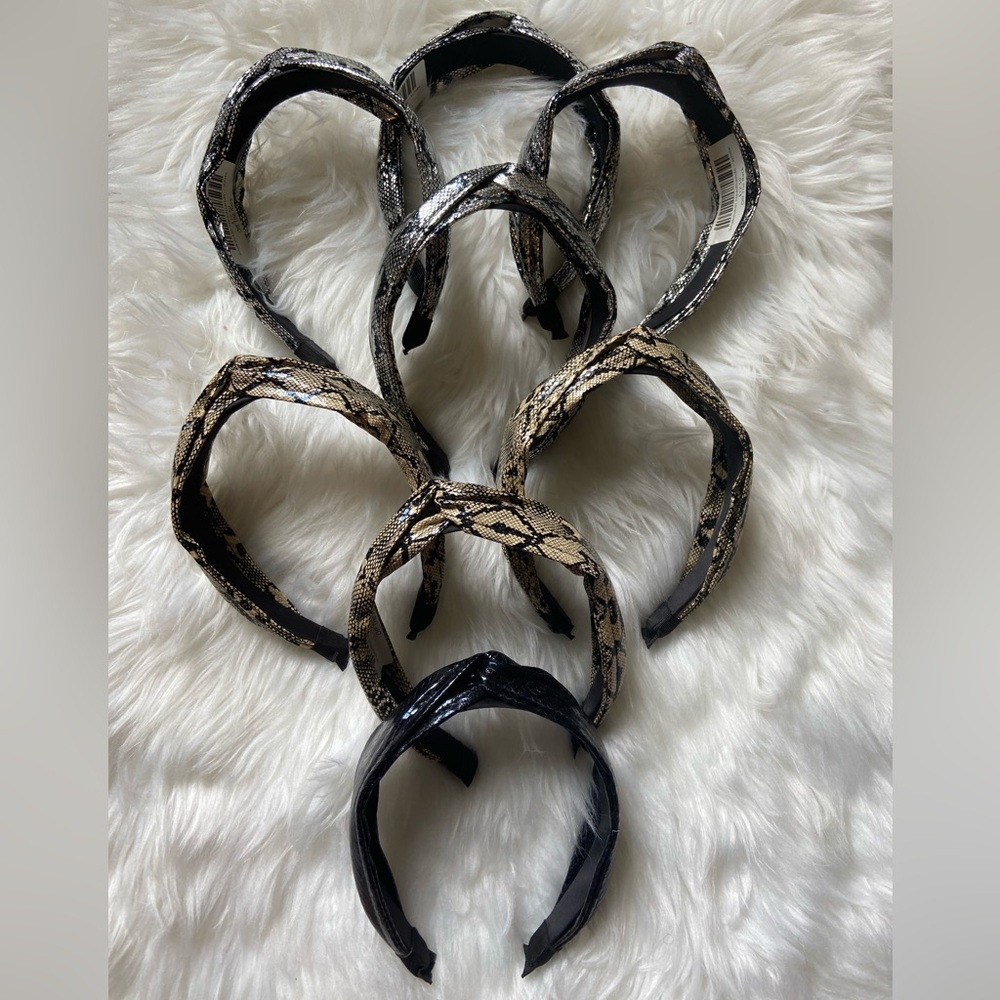 Boutique Overstock! NEW! Lot of 8 Snakeskin Print Headbands